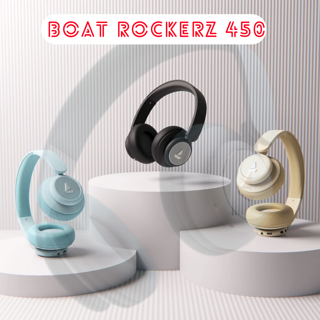 boAt Rockerz 450 Bluetooth Headphones